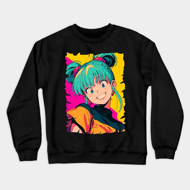 BULMA MERCH VTG Crewneck Sweatshirt by Kiecx Art